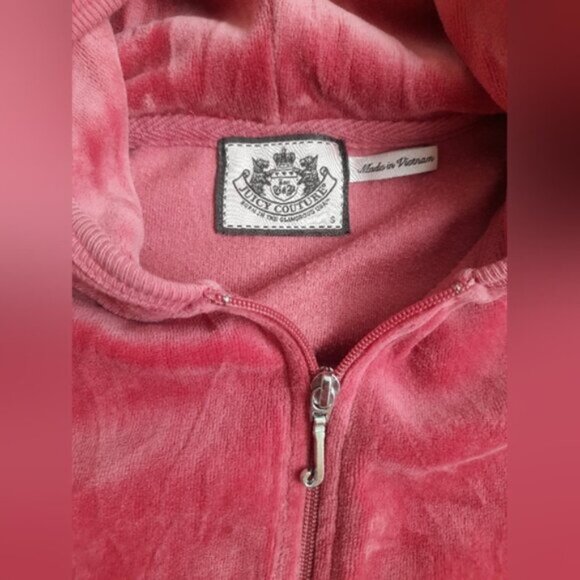 Juicy Couture Velour Terry Y2K Vintage Hoodie - Picture 7 of 12